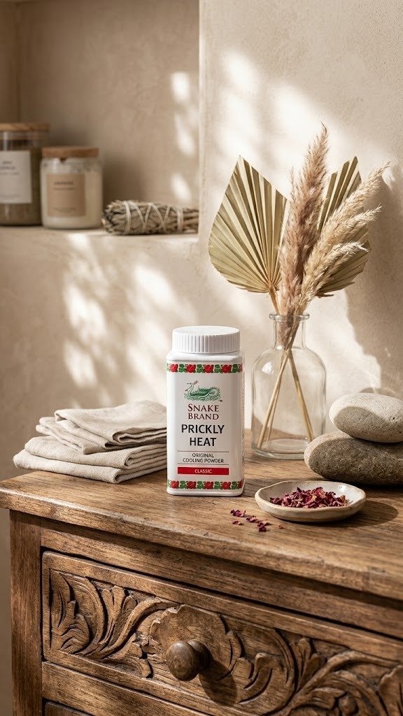 Snake Brand Prickly Heat Original Cooling Powder Classic