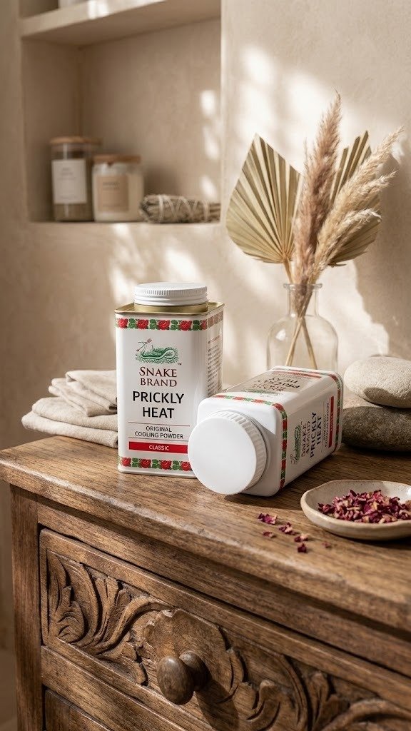 Snake Brand Prickly Heat Original Cooling Powder Classic