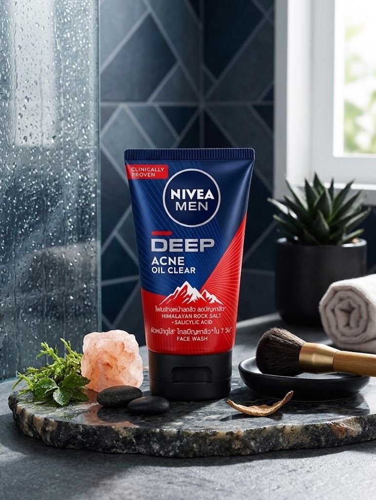 Nivea Men Deep Acne Oil Clear Scrub Mud Foam – 100ml / 100g