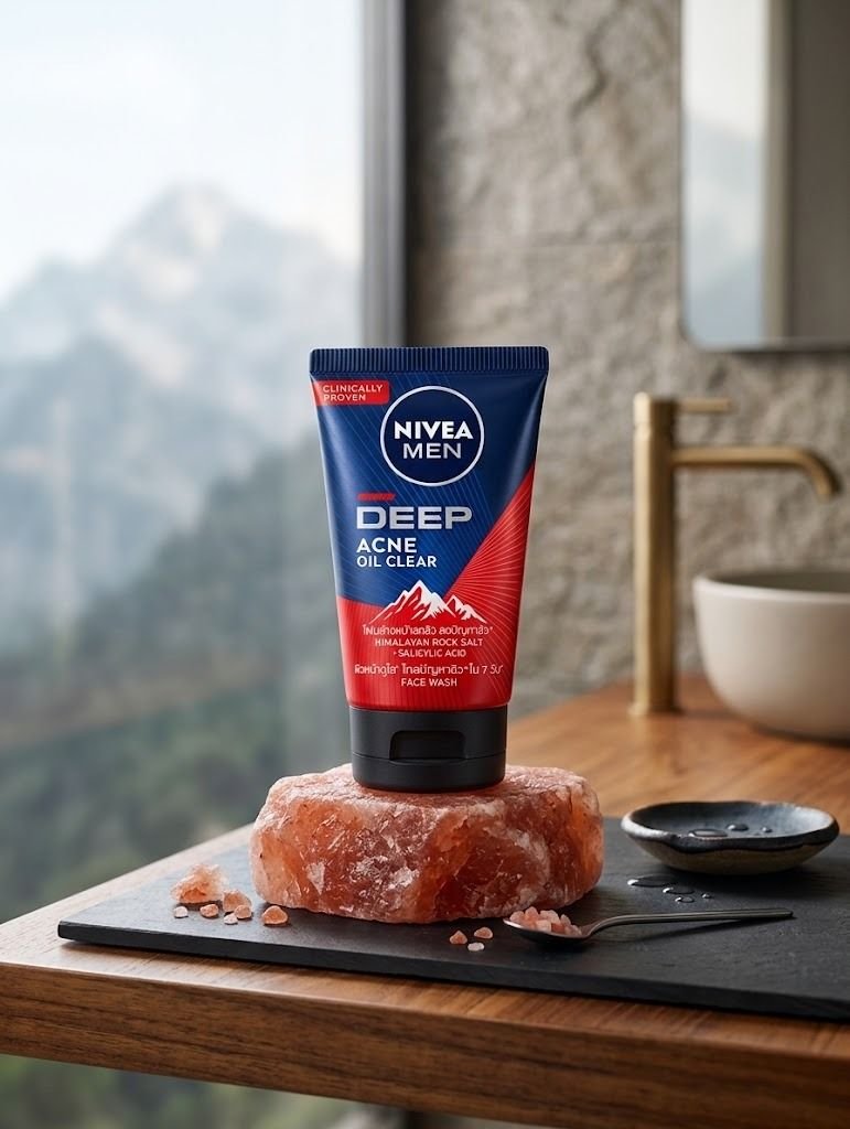 Nivea Men Deep Acne Oil Clear Scrub Mud Foam – 100ml / 100g